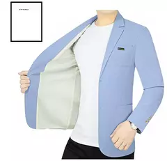 Blazers de negócios finos e respiráveis masculinos, casacos casuais, jaquetas de secagem rápida masculinas, alta qualidade, 4XL, verão, novo - Wolf Magazine