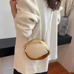 Bolsa de estilingue crossbody para mulheres, bolsas douradas, embreagem noturna, marca de luxo, trend party, 2022, 2024 na internet