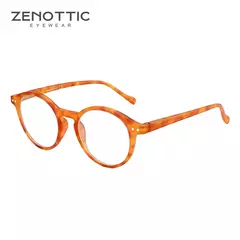 Zenottic 2024 retro óculos de leitura anti luz azul bloqueando leitores moda leve óculos feminino masculino dioptria 0 a 4.0 - comprar online