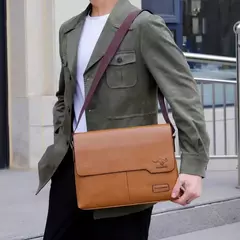 Bolsa de ombro de couro para homens Bolsa de negócios Bolsa mensageiro Bolsa lateral grande, bolsa crossbody, marca de luxo, moda, IPAD na internet