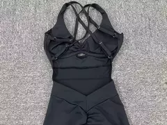 Macacão Push Up Feminino, Roupa Esportiva, Roupas de Yoga, Ginásio, Macacão Fitness, Roupa Esportiva, Rosa, 2021