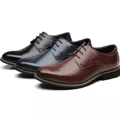 Imagem do Masculino clássico dedo apontado fundo macio oxfords, sapatos masculinos, sapatos casuais de negócios, apartamentos de escritório, festa de casamento, vestido