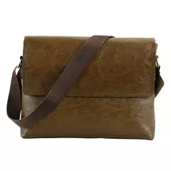 Bolsa de ombro lateral de couro para homens, bolsa de luxo, Business Messenger Crossbody Bag, bolsa masculina ao ar livre - Wolf Magazine