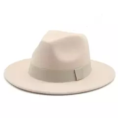 Imagem do chapeu feminino chapeu chapeu masculino gorro Chapéu fedora mulheres fita banda homens chapéus de aba larga igreja casamento clássico bege branco chapéu do inverno das mulheres dos homens 2021 new gorras hombre