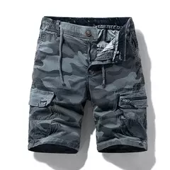 Calções de algodão masculino, Shorts de camuflagem, Roupa masculina, Bermuda casual, jogger praia, verão, Dropshipping quente, novo, 2022 - loja online