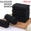 Premium Black Hand Towels Set, Ultra Macio e Altamente Absorvente, Cozinha, Hotel e Spa, Qualidade, Home Supplies