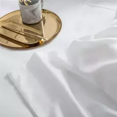 Lanlika-Luxo Natureza Branco Conjunto De Cama, Capa De Edredão, Lençol Plano, Roupa De Cama, Fronha Para Dormir, Duplo, Rainha, Rei, 100% Seda, Presente na internet