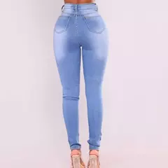 Jeans jeans de algodão preto elegante, calça slouchy, cintura alta, elasticidade, estilo europeu e americano na internet