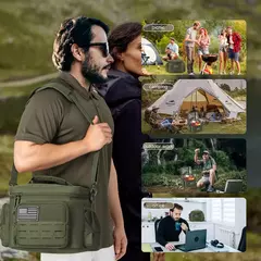 Heavy Duty Tactical Lunch Box para Homens, À Prova de Vazamentos, Isolado, Durável, Saco Térmico, Refeição, Camping, Piquenique, Trabalho - comprar online