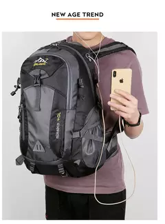 Mochila de viagem impermeável de nylon para homens, mochila de viagem casual ao ar livre, senhoras caminhadas camping montanhismo, sacos esportivos para jovens, novo