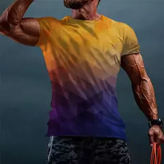 Camuflagem masculina de manga curta, camiseta com proteção UV, vestuário de pesca, vestuário de pesca, 2024 - Wolf Magazine