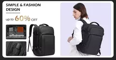 BANGE-Mochila de Viagem USB Expansível para Homens, Grande Capacidade, Impermeável, Saco De Escola De Moda, 17.3 Saco Para Laptop - Wolf Magazine