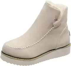 Botas de neve curtas para mulheres, Calçado casual, Botas de inverno quente