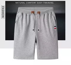 Shorts de suor com elástico na cintura masculino, bermudas masculinas, plus size, treino, casual, calção de jogger monocromático, bolsos, verão, 2022 - Wolf Magazine