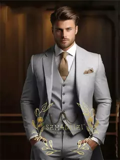 Ternos de casamento casuais para homens, feitos sob medida, jaqueta, colete, calças, sparking formal do noivo, lapela pontudo, traje de 3 peças