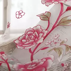 Peony Tule Cortinas para Porta e Janela da Cozinha, Jacquard Sheer Voile, Cortinas de Fios, Sala e Quarto, 100x200cm, Y, 1PC