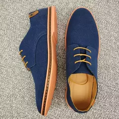 Imagem do Sapatos Oxford clássicos para homens, tênis Oxford casual, calçado confortável, flats de vestido, tamanho grande, primavera 2024