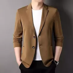 Blazer ultrafino e leve para homens, jaqueta casual, terno elástico respirável, sólido, anti-rugas, tamanho grande, primavera, outono - Wolf Magazine