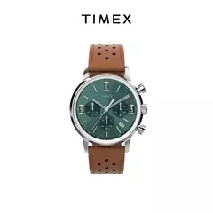 TIMEX-Men's Luxury Trend Quartz Watch, Impermeável, Multi Função, Fantasia, Redondo, Inoxidável, Três Olhos na internet