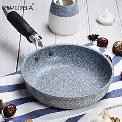 Frigideira Antiaderente de Pedra Durável, Frigideira de Caldeirão, Panelas de Fogão de Indução, Ovo Panqueca, Fogão a Gás, Home Wok, 28 cm, 26 cm, 24 cm, 20cm