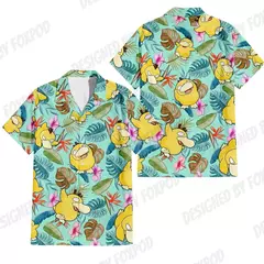 Camiseta grande solta com estampa animal havaiana masculina, blusa de manga curta, 3D divertido, desenhos animados, praia, verão, novo - comprar online