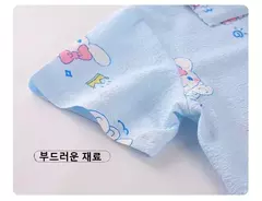 Imagem do Conjunto de Pijamas Anime infantil, Roupa das Meninas, Roupa Confortável, Homewear das Meninas, Minha Melody, Sanrio, Pochacco, Cinnamoroll, Kuromi