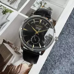 Seiko relógio masculino com mostrador requintado, movimento de quartzo, mostrador criativo de quatro agulhas, alta qualidade, confortável, couro fino, multifuncional - loja online