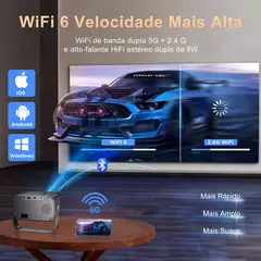 Salange-P28B Suporte 4K Projetor, Android 11, WiFi 6, BT5.0, Smart TV, 720P, Cinema, Filme ao ar livre, Foco Eletrônico, Excelente Som - Wolf Magazine