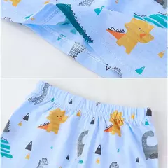 Imagem do Conjuntos de pijamas de manga comprida para crianças, design bonito, tecido leve e confortável, pijamas, roupas para crianças