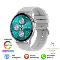 NFC Smartwatch para Mulheres, Tela HD, Rastreador de Saúde, Esportes, Voz, Chamada Bluetooth, Huawei, Xiaomi, Senhoras, Novo, 466x466, 2022 - comprar online