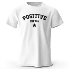 Positive Energy Tees e camiseta masculina, streetwear urbano na moda, look elegante de verão - comprar online