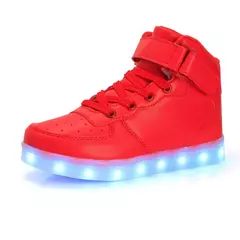 Tamanho 25-46 led sapatos com luzes brilhantes led chinelos para crianças & adulto feminino tenis para crianças meninos meninas sapatilhas luminosas - comprar online