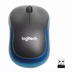 Logitech-m185 mouse sem fio, 2.4 ghz, usb, 1000dpi, 3 botões, silencioso, navegação óptica, para pc/laptop - comprar online