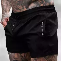 Imagem do Calça de treino respirável masculina, calção de ginástica, moletom fino, esportes de maratona, moda verão 2024