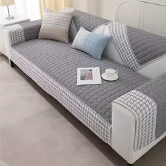 Anti-Slip Houndstooth Lace Sofa Slipcovers, Capas de assento do sofá, Pet Friendly, Capa de sofá, Docor, Sofá acolchoado na internet