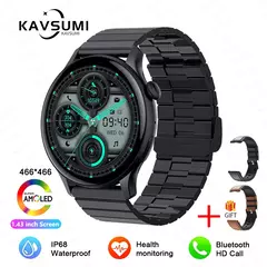 Smartwatch NFC para Mulheres, Smartwatch com Tela HD, Frequência Cardíaca, Rastreamento GPS, Chamadas por Voz, Huawei, Xiaomi, Novo, Senhoras, 466x466, 2022 na internet