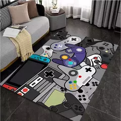 Gamer Controller Pattern Carpet for Home, Living Room, Boy Bedroom, Big Area Mat, Impressão artística, corredor, decoração para crianças na internet