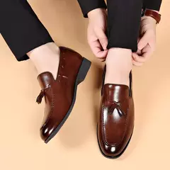 Sapato masculino de cordões de couro PU, sapato de encaderno, casamento, negócios, formal, casual, moda, novo, tamanho grande na internet