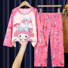 Crianças Minnie Elsa Duck Pijamas dos desenhos animados, roupas infantis para casa, conjuntos para meninos e meninas, terno de viagem, casual, novo, 2 peças por conjunto - Wolf Magazine