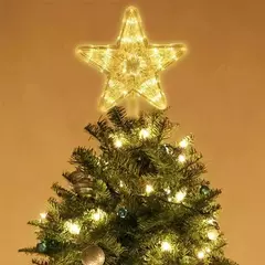 Imagem do Lâmpada LED para árvore de natal, enfeites de estrelas, decorações para casa, árvores de natal, ano novo 2024