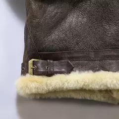 Jaqueta de couro genuíno masculina, casaco de pele marrom, pele de carneiro real, casual quente, shearling barato, moda masculina de alta qualidade, inverno