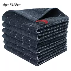 Homaxy-Absorbent Kitchen Dishcloth, Panos Ultra Macios, Toalhas de Secagem à Mão, Ferramentas de Limpeza Doméstica, 100% Algodão, 4 Pcs, 6Pcs - loja online