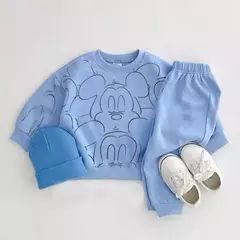 Cartoon impresso agasalho para bebê menino e menina, camiseta monocromática casual e shorts, roupas de verão, novo designer - loja online