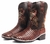 Bota Texana Country Masculina Cano Longo Marrom Casco Tatu na internet