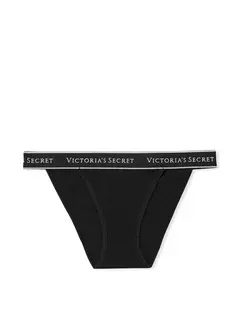 LOGO COTTON BIKINI PANTY NEGRO