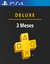 PS Plus Deluxe 3 Meses PS4