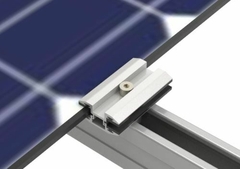 Soporte para fijacion de paneles solares de vidrio sin marco 4 a 6 mm. en internet