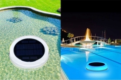 Luz flotante SOLAR para iluminacion de piscinas - comprar online