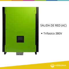Inversor Hibrido Trifasico p/sist solar 10Kw 48V-380V c/cargador y soft de monitoreo en internet