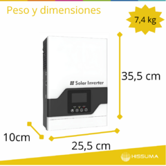 Inversor Off grid Must MPPT 3000w con cargador - HISSUMA MATERIALES